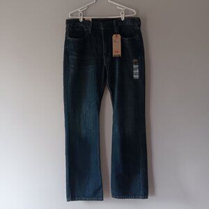 Levi's 527 Slim fit Bootcut Denim Blue Jeans Classic 5 Pocket Cotton 36 x 34